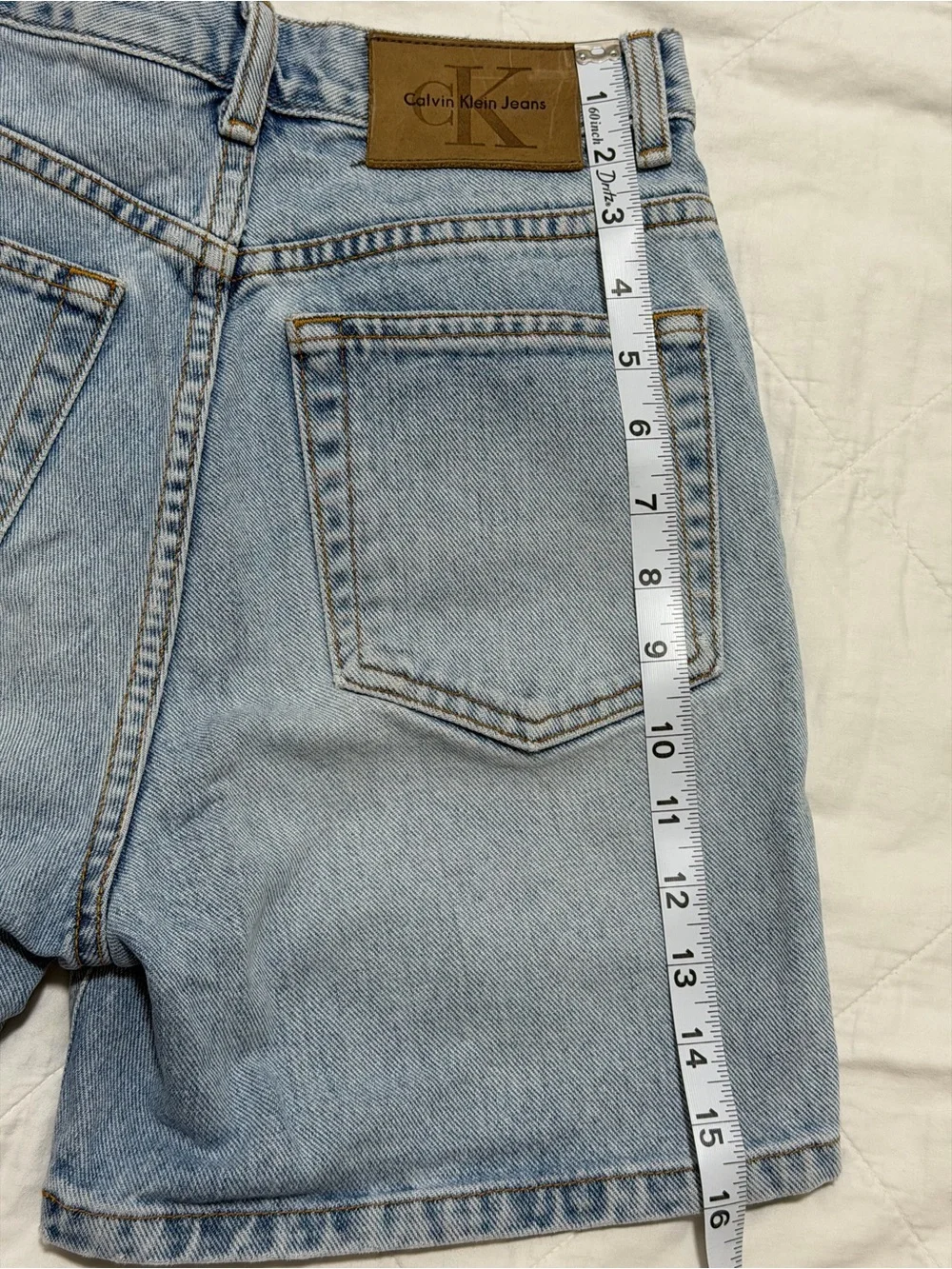 Calvin Klein Light Blue Denim Women's Shorts